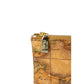 Beige Leather Clutch Bag
