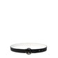 Black Polyester Thin Belt