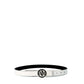 Black Polyester Thin Belt