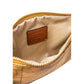 Beige Leather Clutch Bag