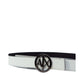 Black Polyester Thin Belt