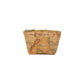 Beige Cotton Clutch Bag