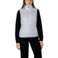 White Polyester Sleeveless Jacket