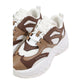Bicolor Polyester Chunky Sneakers