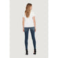 Blue Cotton Skinny Jeans