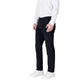 Black Cotton Casual Pants