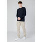Beige Cotton Cargo Pants