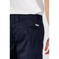 Blue Cotton Bermuda Shorts