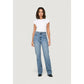 Light Blue Cotton Relaxed Fit Jeans
