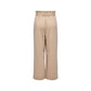 Beige Viscose Casual Pants