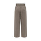 Beige Viscose Casual Pants