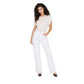 White Cotton Relaxed Fit Jeans