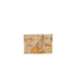 Beige Polyester Clutch Bag