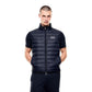 Blue Polyamide Sleeveless Jacket