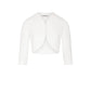 White Polyester Sleeveless Jacket