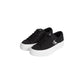 Black And White Recycled Cotton Platform Sneakers