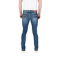 Blue Cotton Skinny Jeans