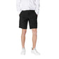 Black Polyamide Bermuda Shorts