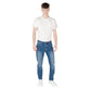 Blue Cotton Skinny Jeans