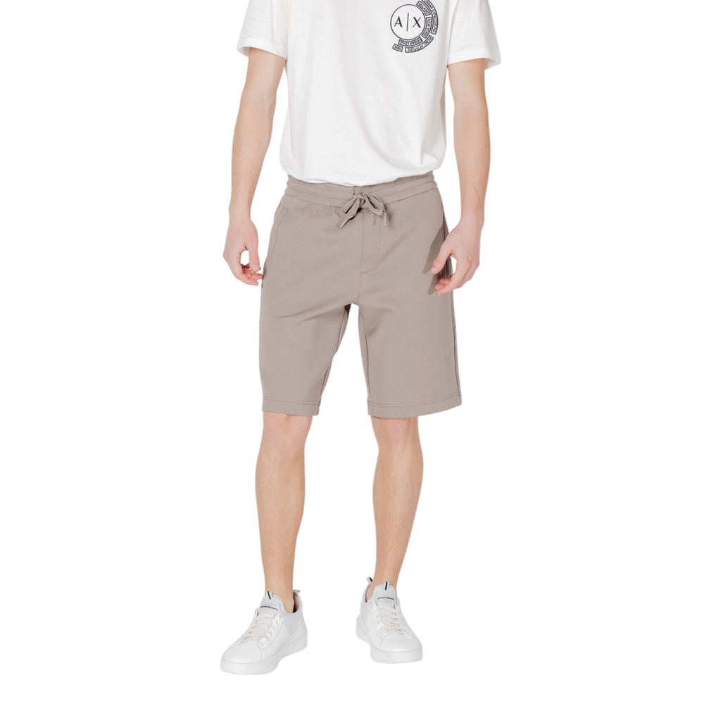 Brown Cotton Bermuda Shorts