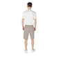 Brown Cotton Bermuda Shorts