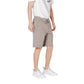Brown Cotton Bermuda Shorts