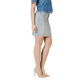 Blue Cotton Mini Skirt