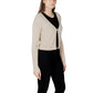 Gold Viscose Sleeveless Jacket