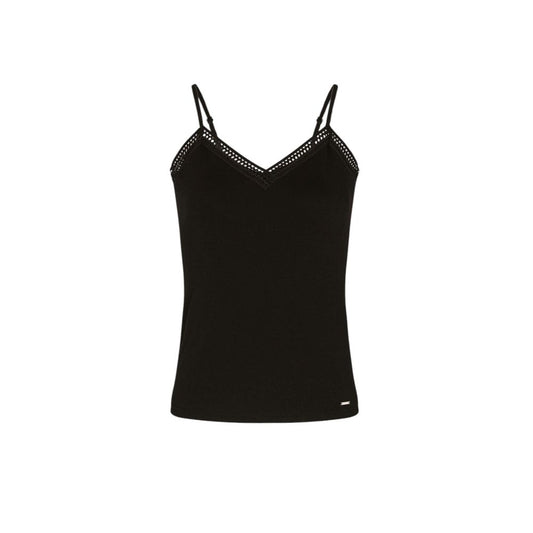 Black Viscose Tank Tops