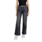 Black Cotton Bootcut Jeans