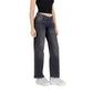 Black Cotton Bootcut Jeans