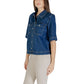 Blue Cotton Shortsleeve Shirt