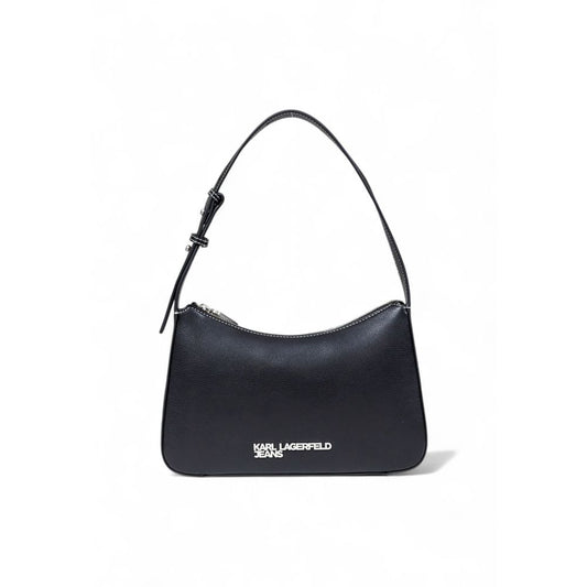 Black Artificial Leather Handbag