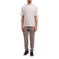 Beige Lyocell Casual Pants