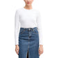 White Cotton Long Sleeve T-Shirt