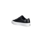 Black Leather Low Top Sneakers