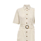 Beige Cotton Long Dress