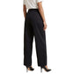 Black Cotton Casual Pants
