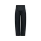 Black Cotton Casual Pants