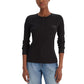 Black Cotton Long Sleeve T-Shirt