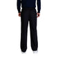 Black Recycled Polyester Casual Pants