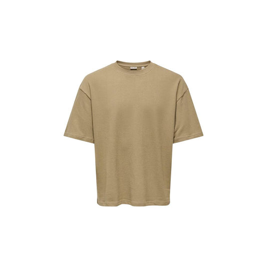 Brown Cotton T-Shirt