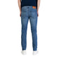 Blue Cotton Skinny Jeans