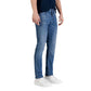 Blue Cotton Skinny Jeans