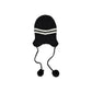 Black And White Recycled Wool Cap (Baseball Hat)