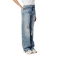 Light Blue Recycled Cotton Bootcut Jeans