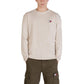 Beige Recycled Cotton Long Sleeve T-Shirt