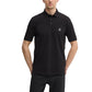 Black Cotton Polo Shirt