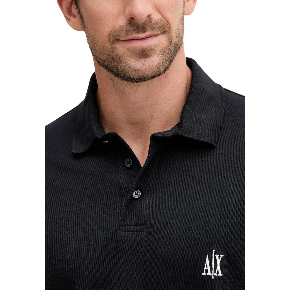 Blue Cotton Polo Shirt