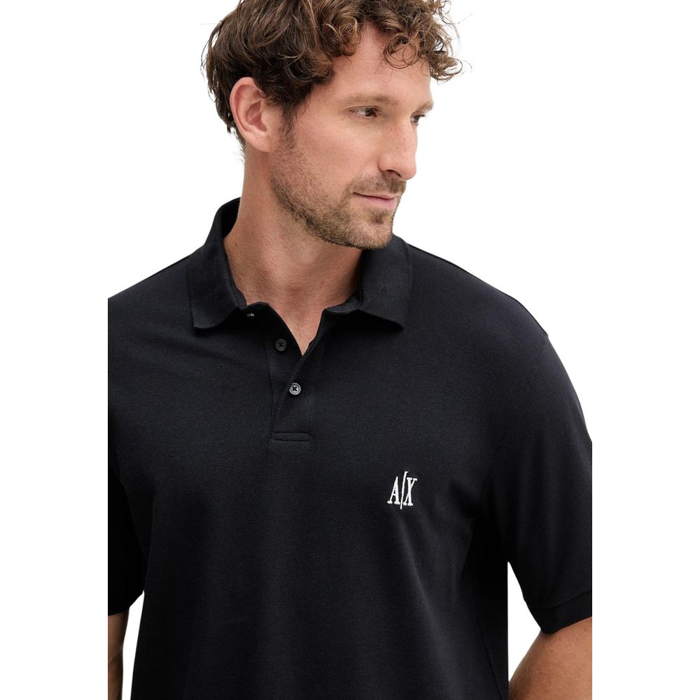 Blue Cotton Polo Shirt